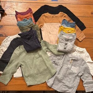 Cat & jack boys long sleeve winter bundle lot 17pc